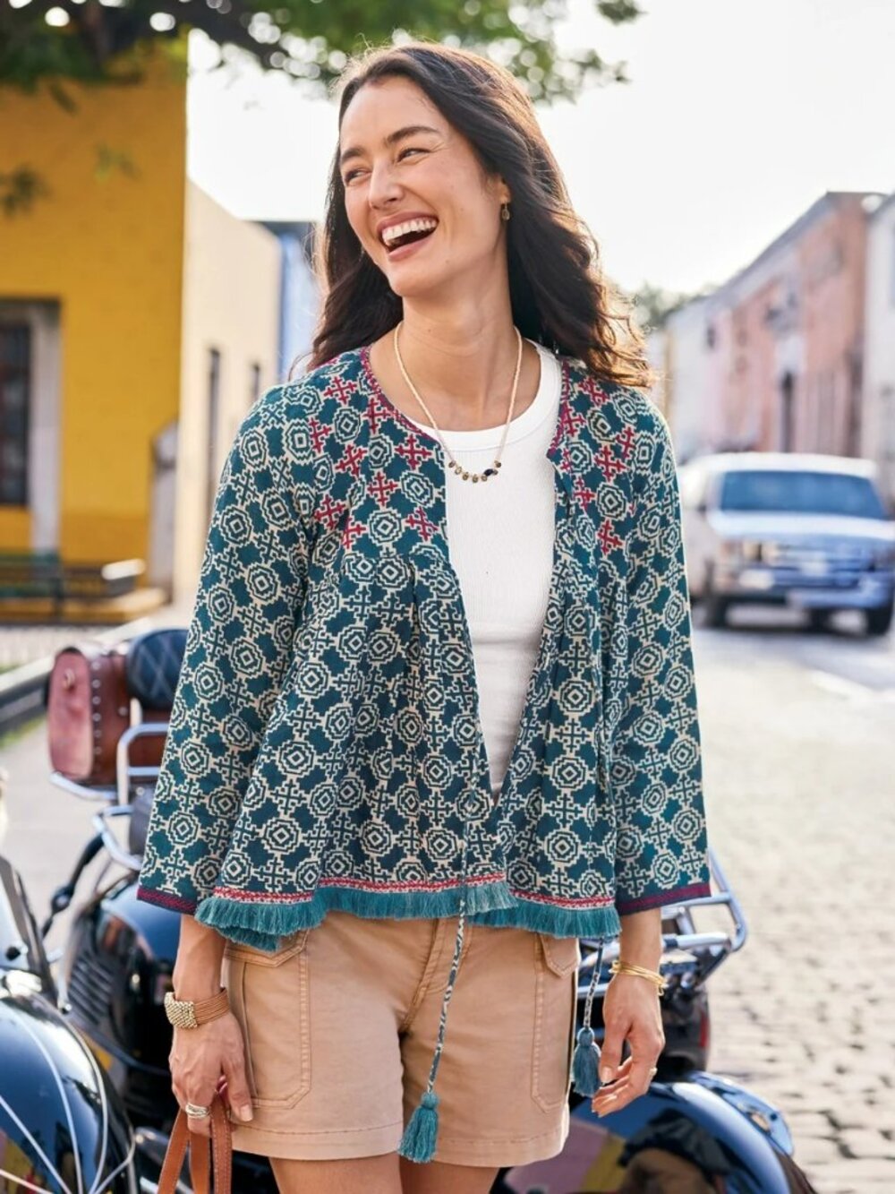 NWT Alamwar Junoon Jacket | Indigo Linen Embroidered | Small | Sundance